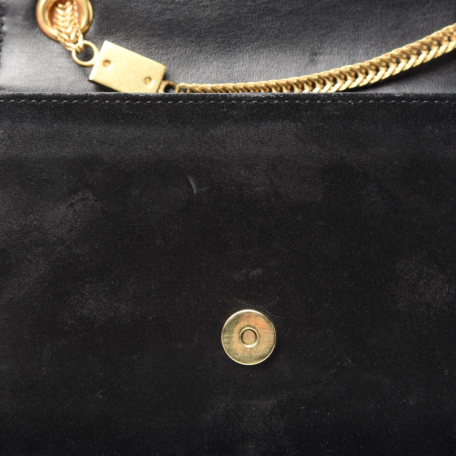 Saint Laurent Suede Small Classic Monogram Kate Tassel Satchel Black 14 of 16