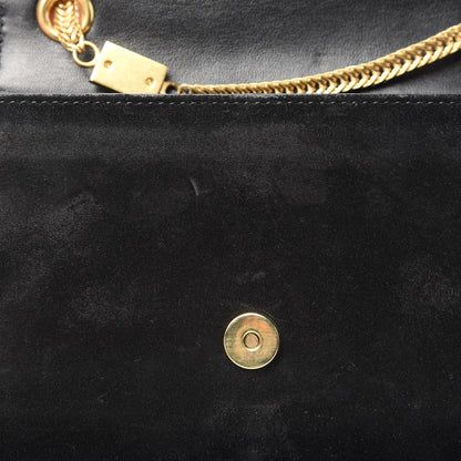 Saint Laurent Suede Small Classic Monogram Kate Tassel Satchel Black 14 of 16
