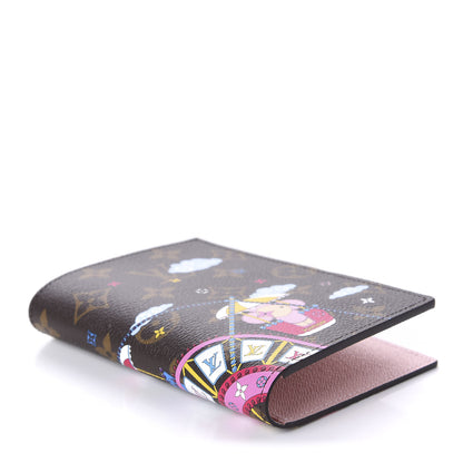 Louis Vuitton Monogram 2020 Christmas Animation Big Wheel Passport Cover Rose Ballerine 4 of 10