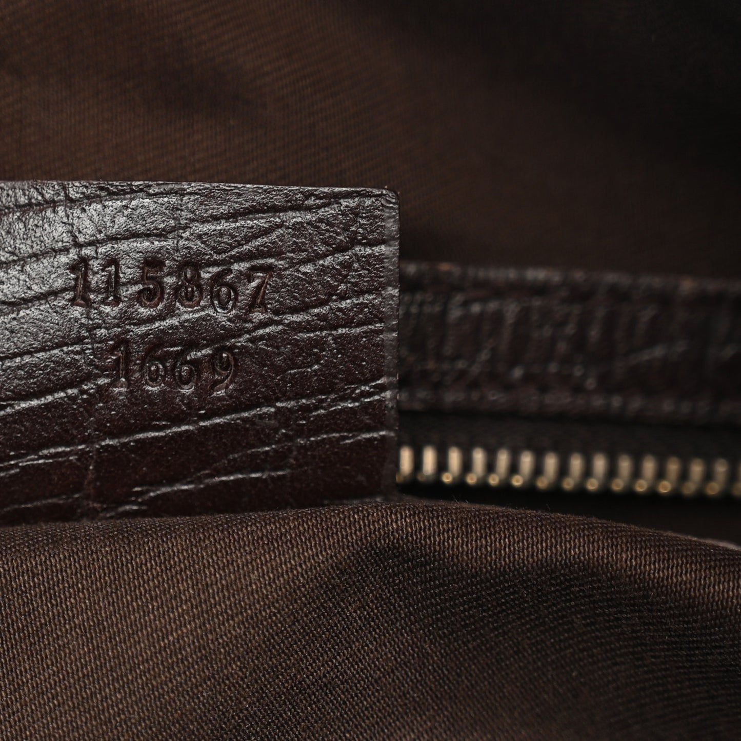 Monogram Medium Horsebit Chain Hobo Dark Brown