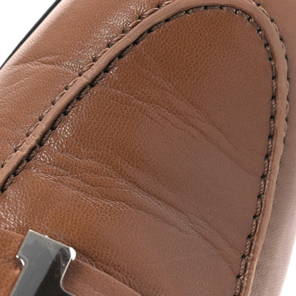 Hermes Goatskin Womens Paris Loafers  37.5 Gold 12 of 14