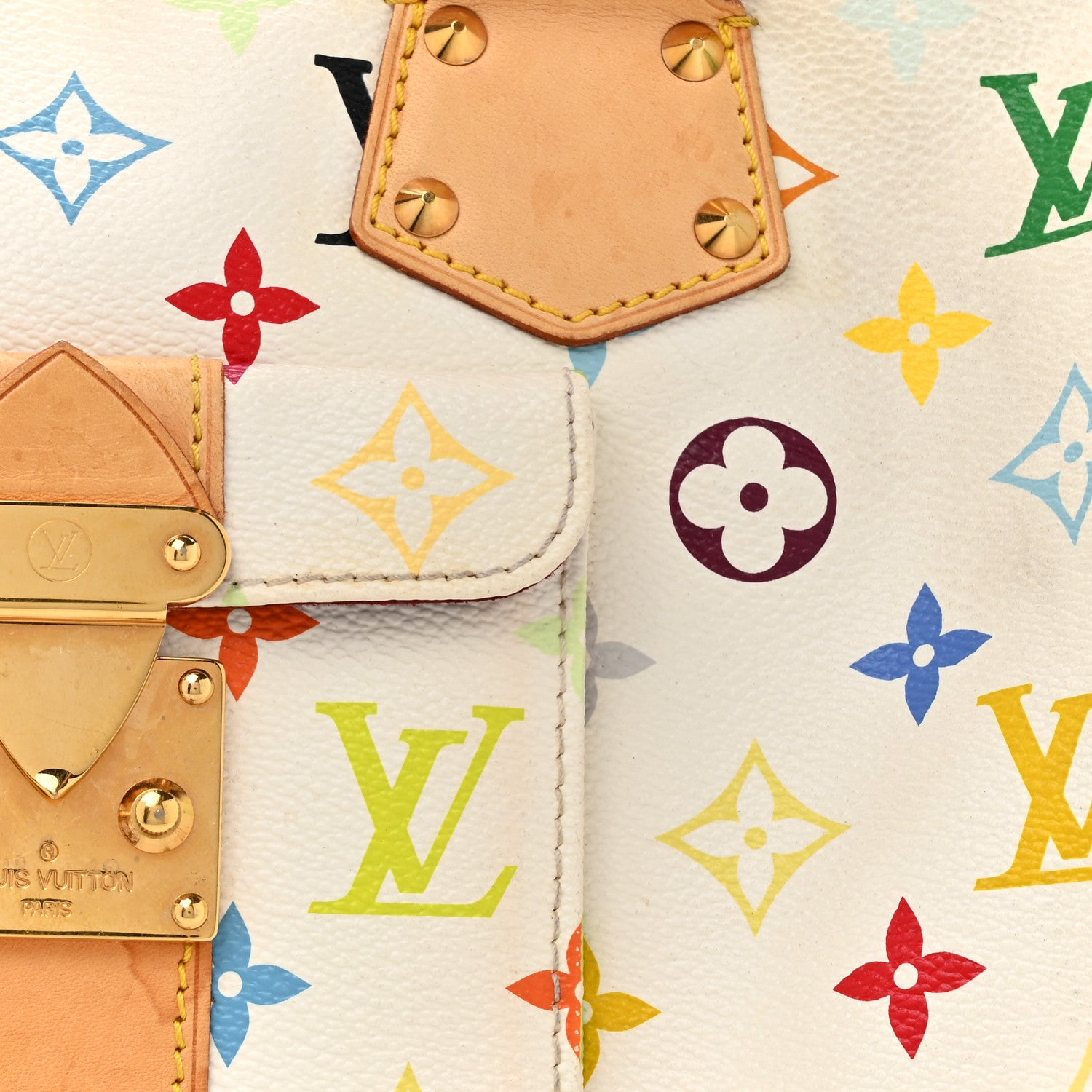 Louis Vuitton Monogram Multicolor Speedy 30 White 7 of 14