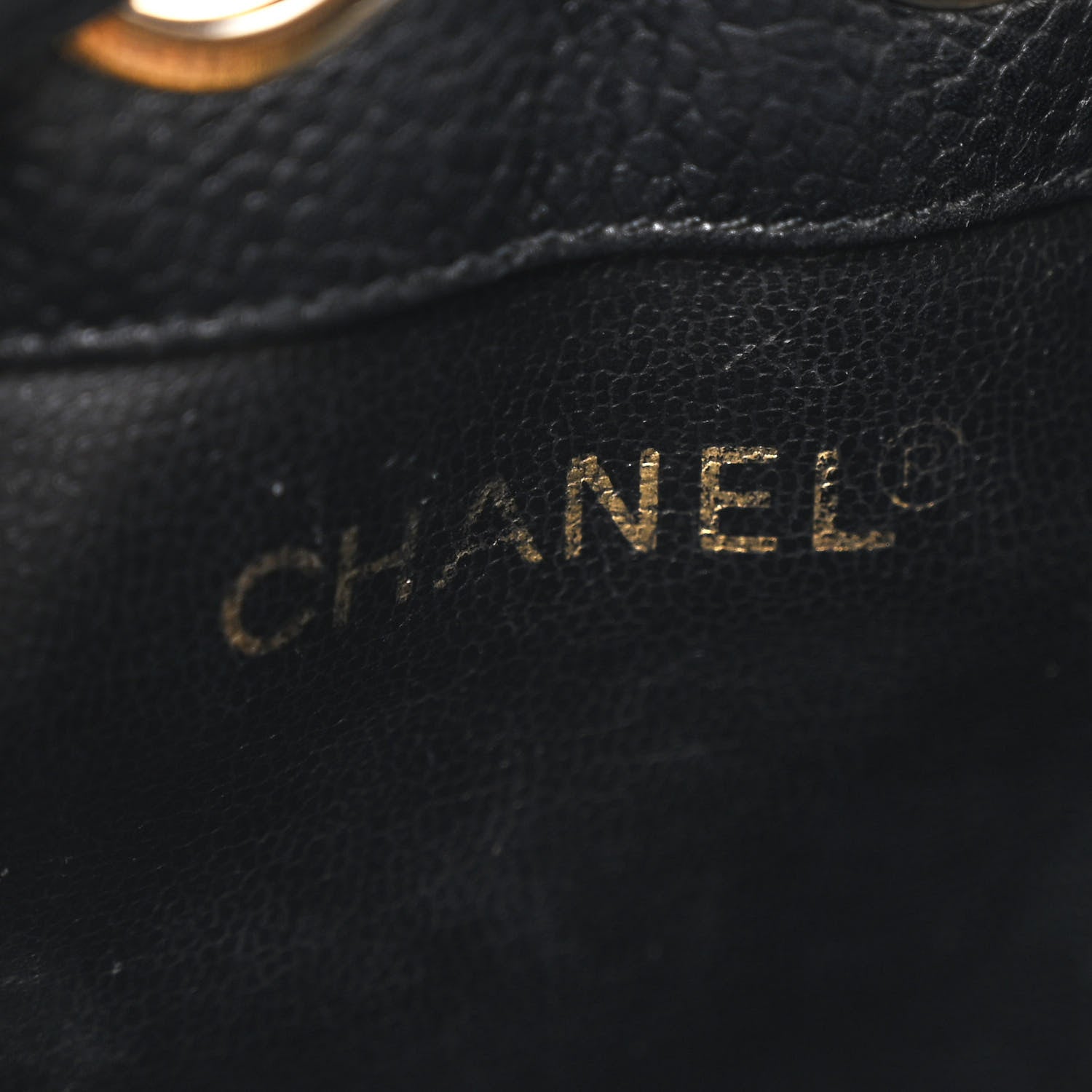 Chanel Caviar CC Chain Mini Drawstring Bag Black 7 of 13