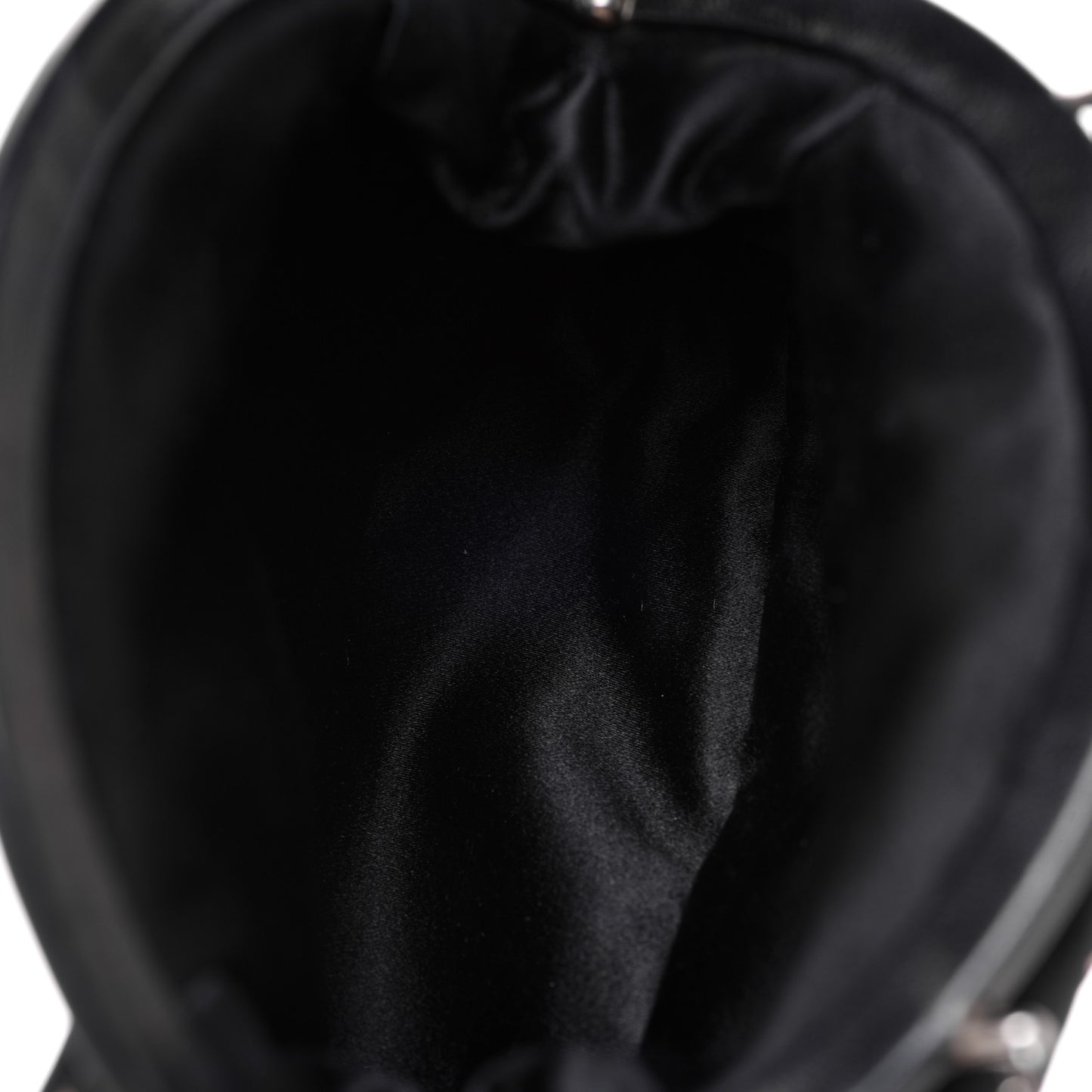 Jacquard Kisslock Shoulder Bag Black