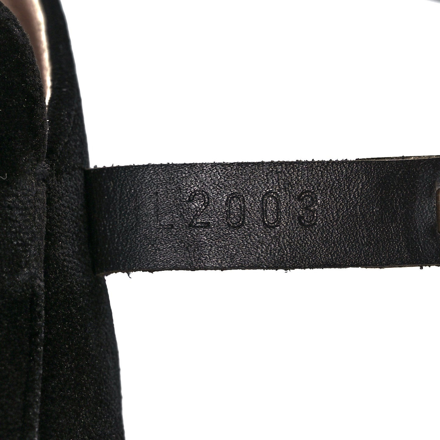 Velvet Goatskin Oz Mules 36 Black