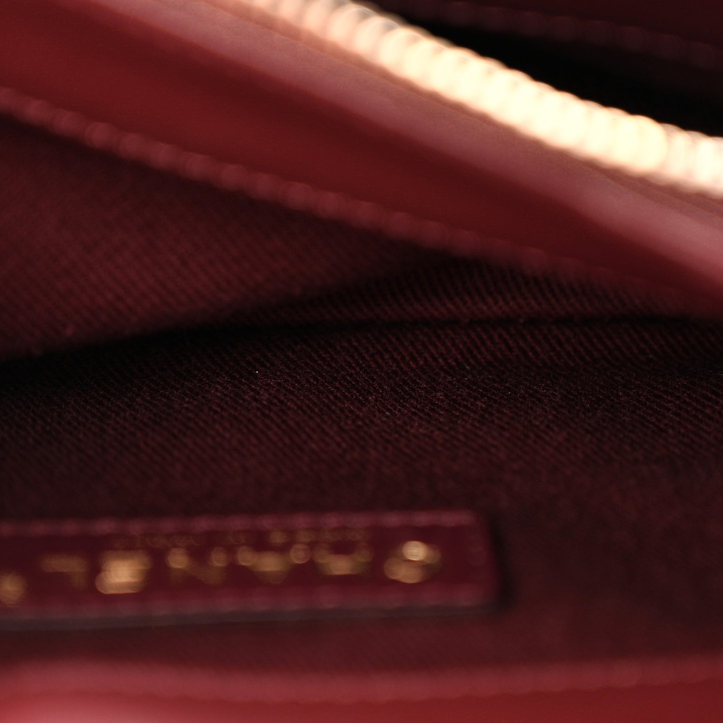 Iridescent Sheepskin Quilted Enamel Top Handle Bag Burgundy
