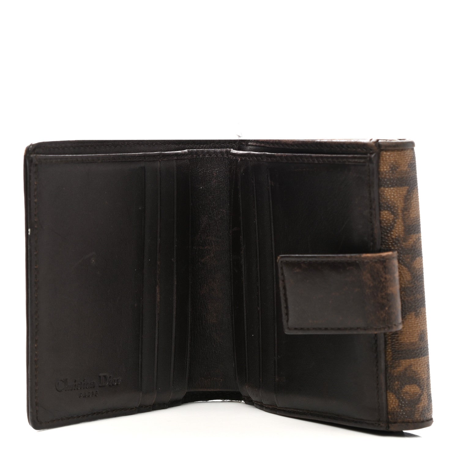 Christian Dior Monogram Compact Wallet Light Brown 5 of 12