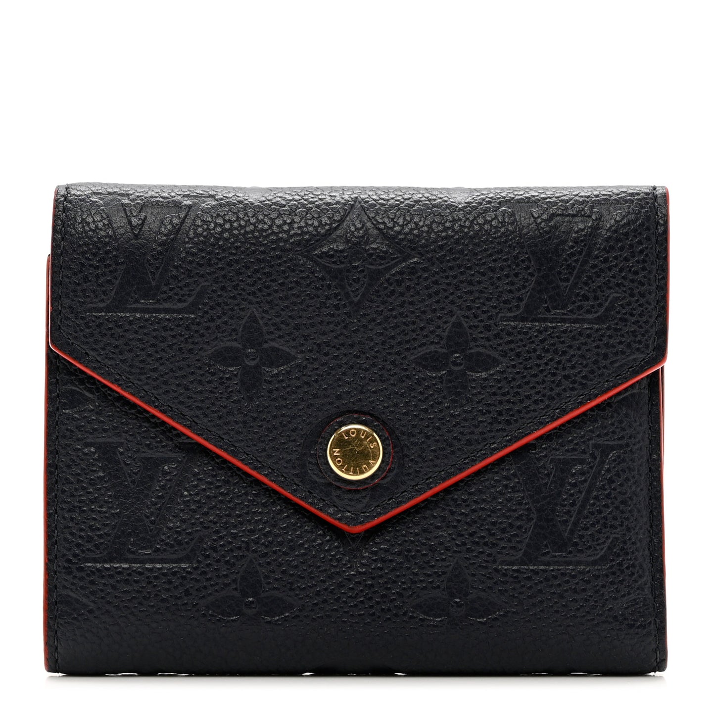 Empreinte Victorine Wallet Marine Rouge