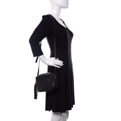 Gucci Pebbled Calfskin Small Soho Disco Bag Black 2 of 12