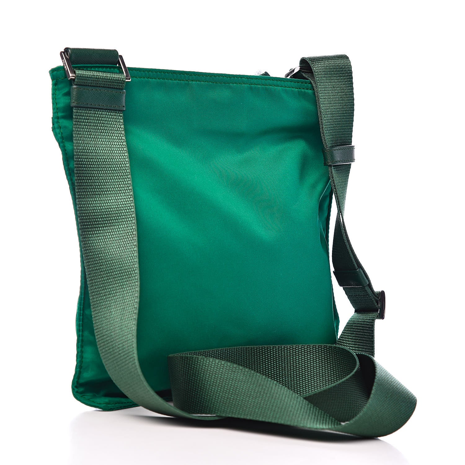 Prada Nylon Vela Flat Messenger Bag Oleandro 3 of 8