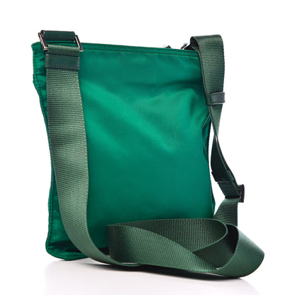 Prada Nylon Vela Flat Messenger Bag Oleandro 3 of 8