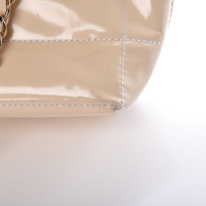 Chanel Patent Chocolate Bar East West Tote White 11 of 27