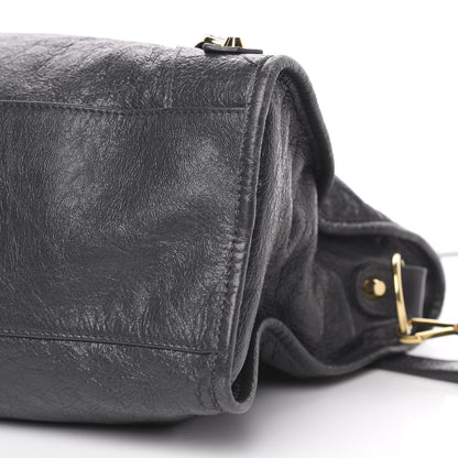 Balenciaga Agneau Classic Gold Hardware City Gris Fossile Anthracite 8 of 9