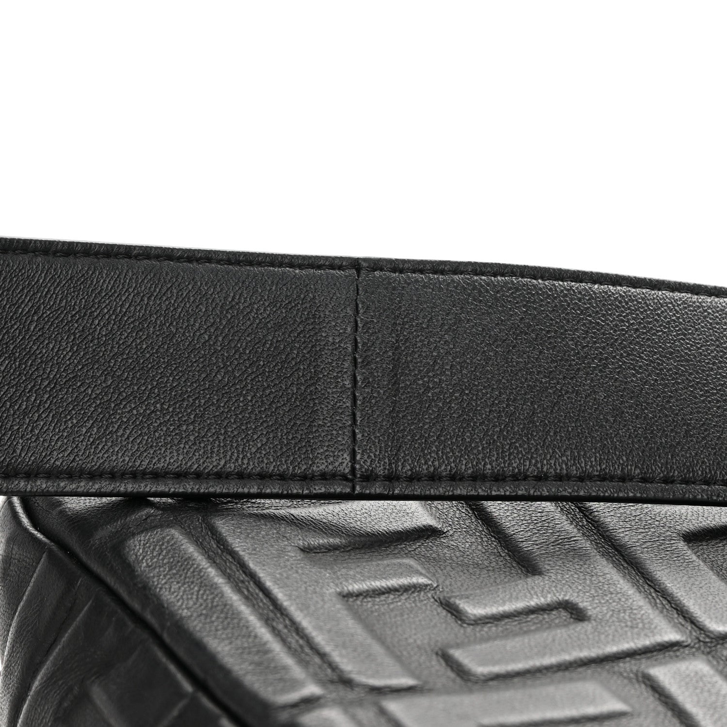 Fendi Nappa FF 1974 Embossed Baguette Black 13 of 16
