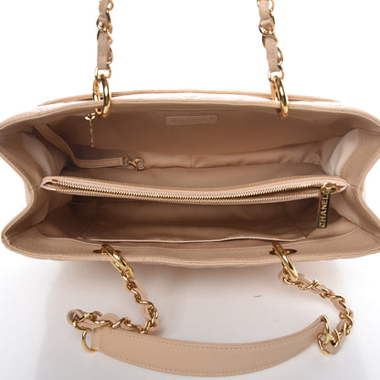 Chanel Caviar Quilted Grand Shopping Tote GST Beige Clair 9 of 15