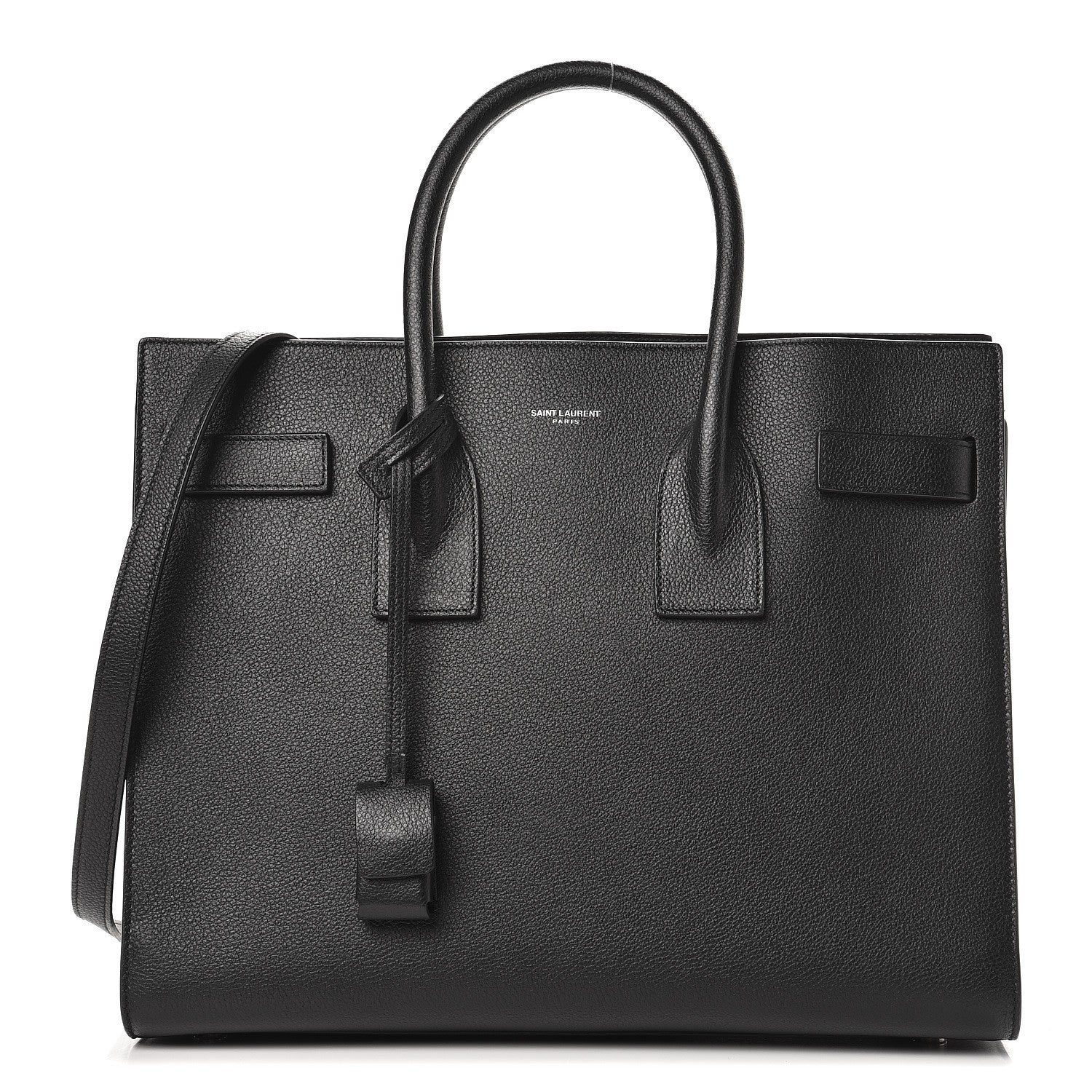 Saint Laurent Grained Calfskin Small Sac De Jour Black 1 of 11