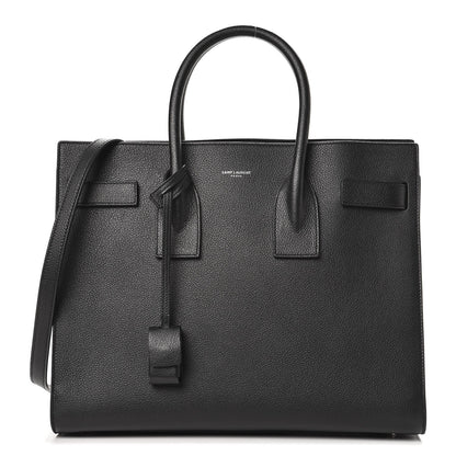 Saint Laurent Grained Calfskin Small Sac De Jour Black 1 of 11