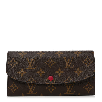 Louis Vuitton Monogram Emilie Wallet Fuchsia 1 of 7
