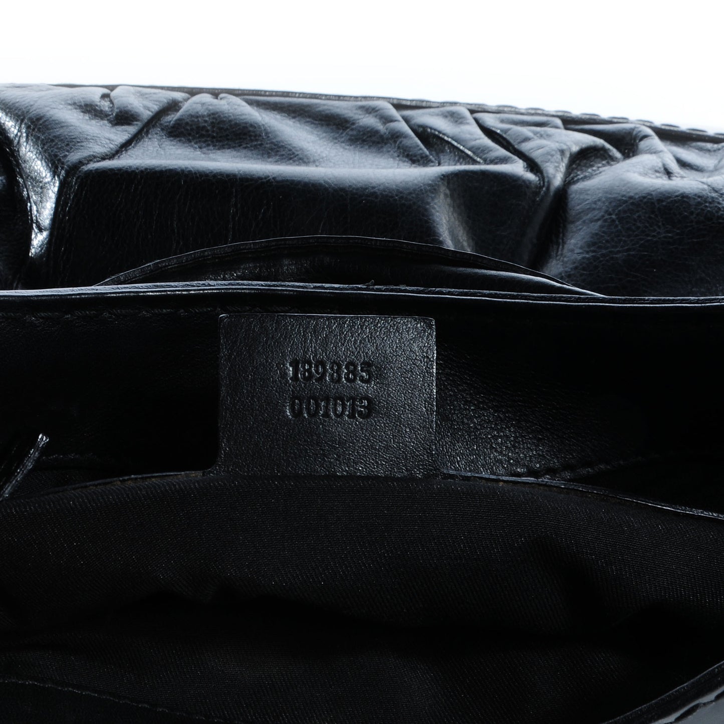 Leather Queen Bow Hobo Black