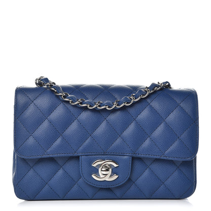 Chanel Caviar Quilted Mini Rectangular Flap Dark Blue 1 of 10