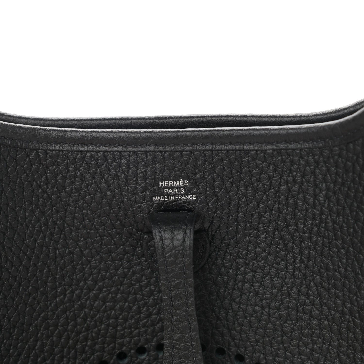 Hermes Taurillon Clemence Evelyne TPM Black 6 of 11