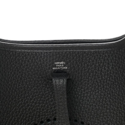 Hermes Taurillon Clemence Evelyne TPM Black 6 of 11