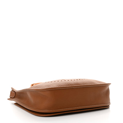 Hermes Taurillon Clemence Evelyne III PM Gold 4 of 11