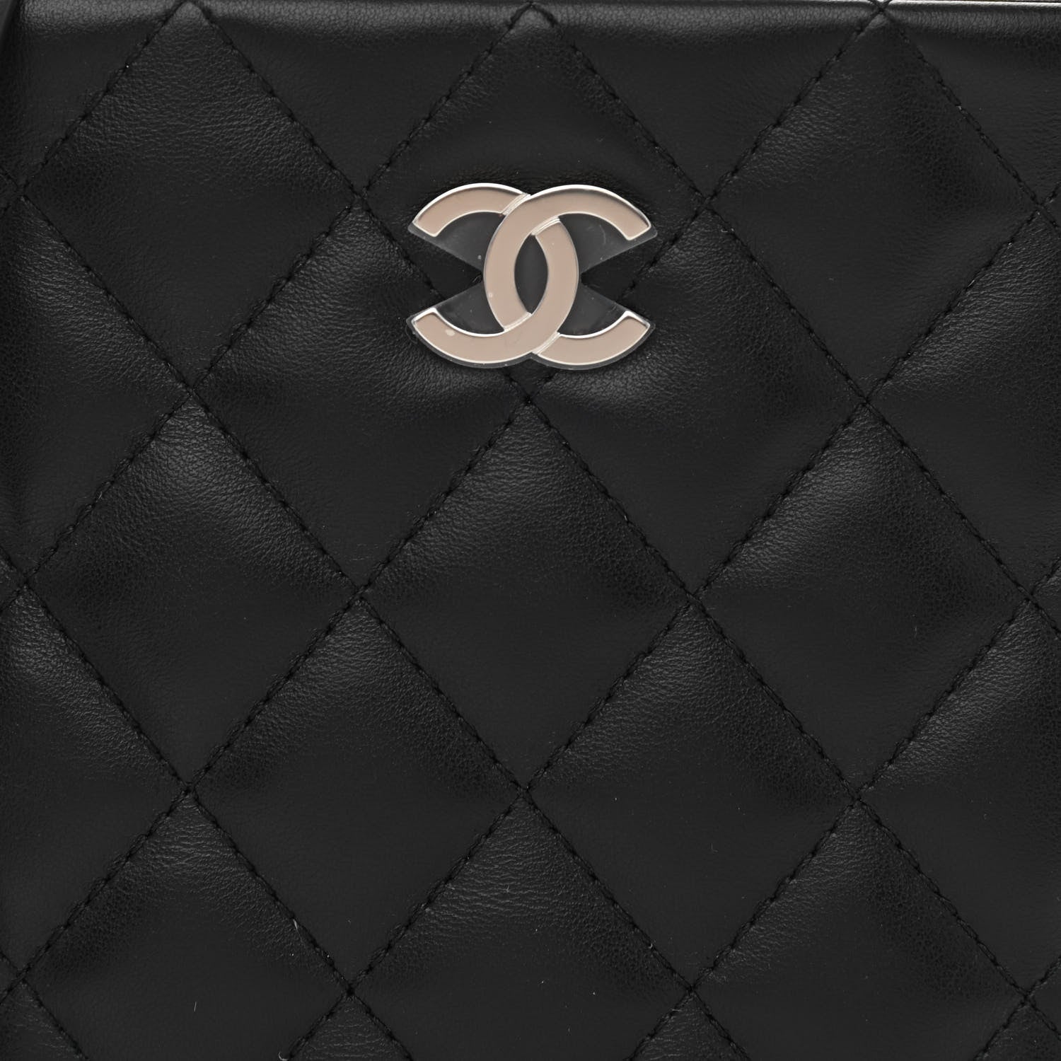 Chanel Lambskin Quilted Crossbody Bag Black 9 of 11