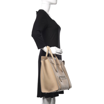 Celine Goatskin Mini Luggage Sand 2 of 9