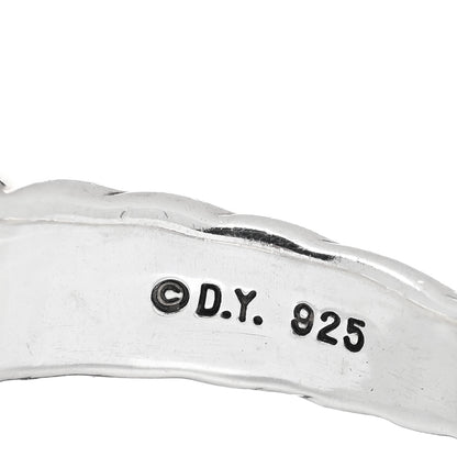 David Yurman Sterling Silver Diamond Amethyst 10mm Noblesse Ring 49 5 4 of 4