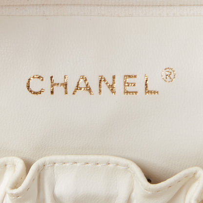 Chanel Caviar Vanity Cosmetic Case White 7 of 8