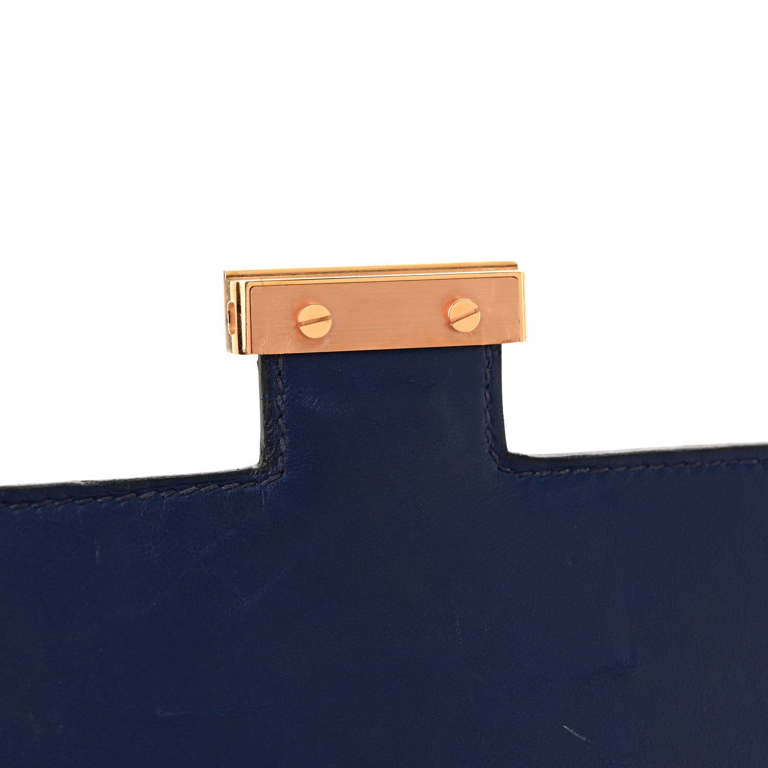 Hermes Ostrich Constance 18 Bleu Saphir 19 of 19