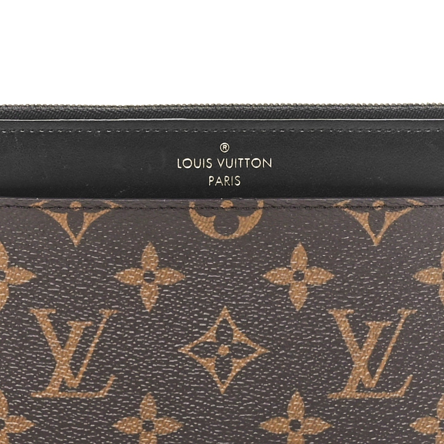 Monogram Slim Purse Black