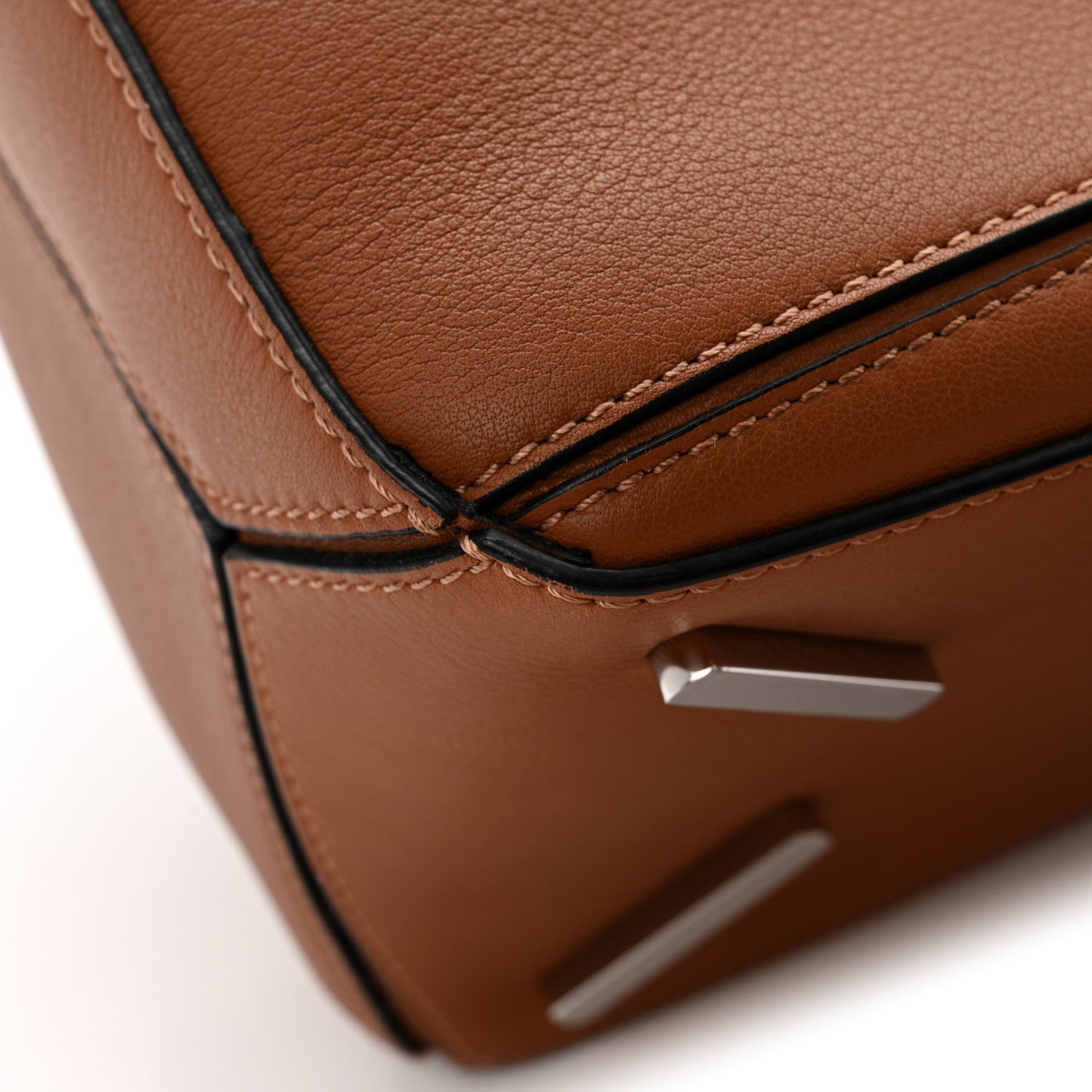 Calfskin Medium Puzzle Bag Tan