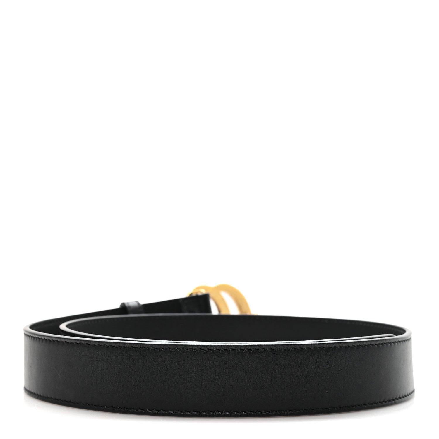 Gucci Calfskin Double G 20mm Belt 80 32 Black 2 of 4