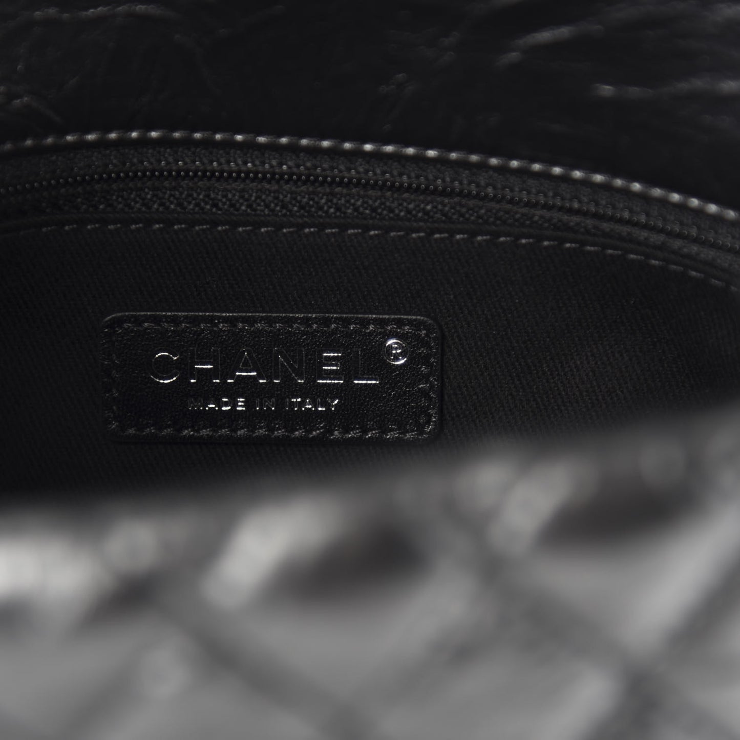 Aged Calfskin Quilted Mini Coco Handle Flap So Black