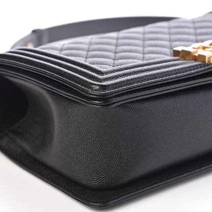 Chanel Caviar Quilted Medium Boy Flap Black 6 of 11