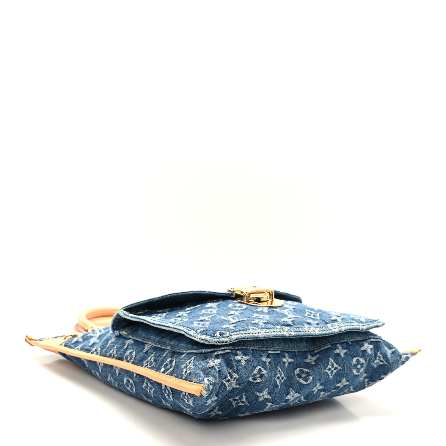 Louis Vuitton Monogram Denim Sac Plat Blue 4 of 9