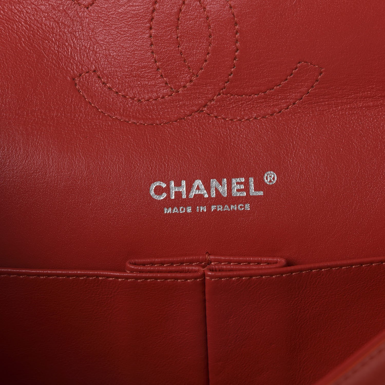 Chanel Lambskin Quilted Medium Double Flap Coral 8 of 10