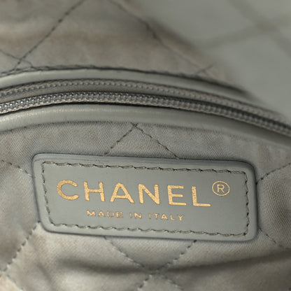 Chanel Shiny Calfskin Quilted Small Chanel 22 Grey 8 of 14