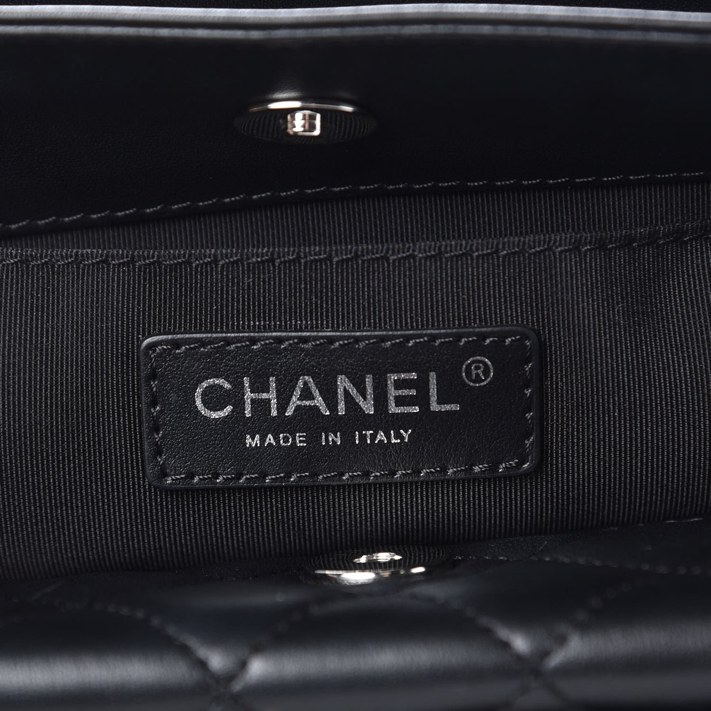 Calfskin Shopping Tote Black