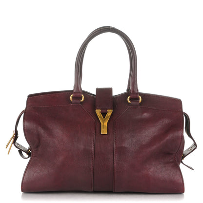 Saint Laurent Sheepskin Medium Cabas ChYc Plum 1 of 7
