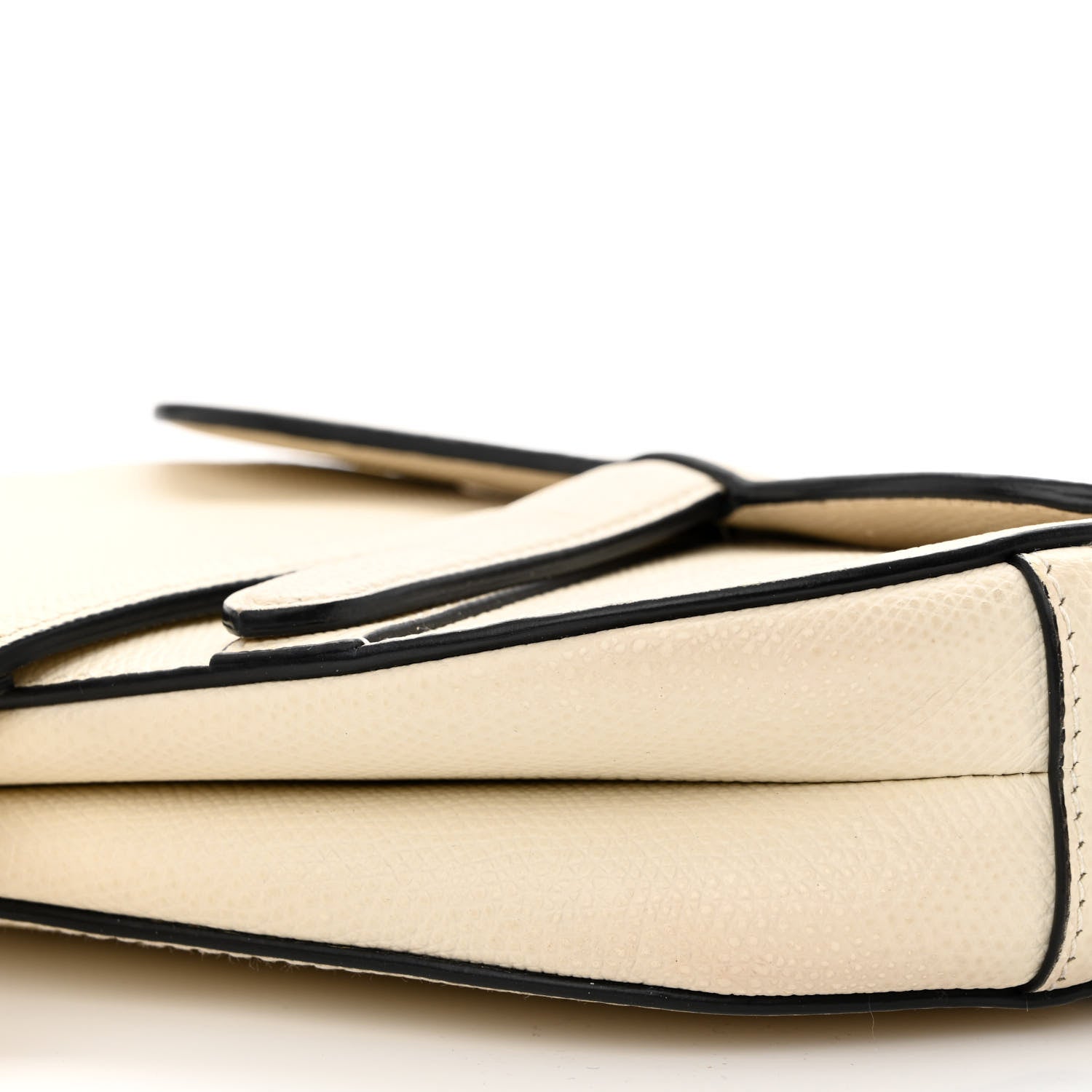 Christian Dior Grained Calfskin Mini Saddle Bag White 10 of 14