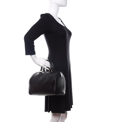 Louis Vuitton Epi Speedy 25 Black 2 of 12