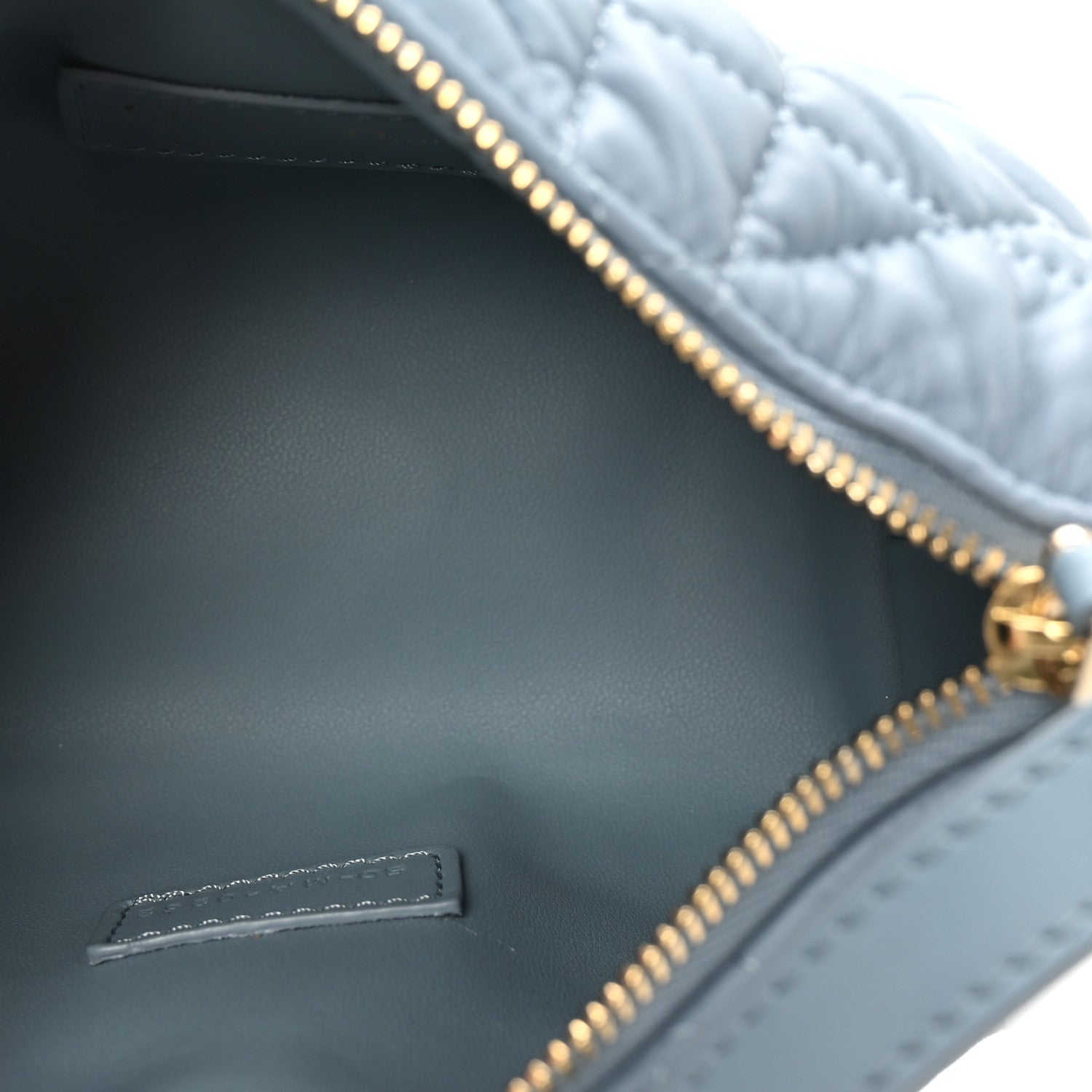 Christian Dior Calfskin Macrocannage Small Diortravel Nomad Pouch Bracing Blue 5 of 10