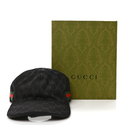 Gucci Monogram Web Baseball Hat XL Black 11 of 11