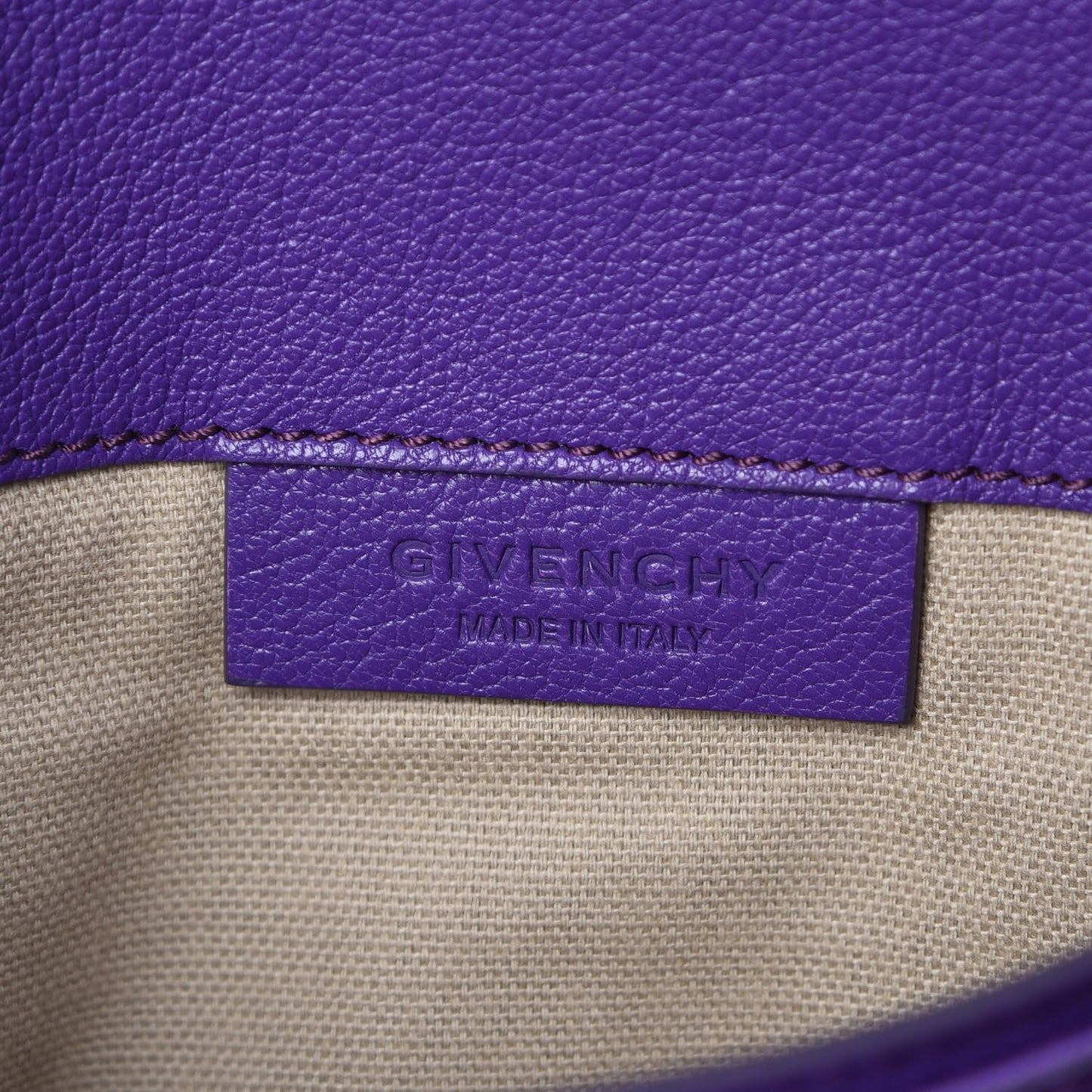 Sugar Goatskin Small Antigona Envelope Clutch Purple