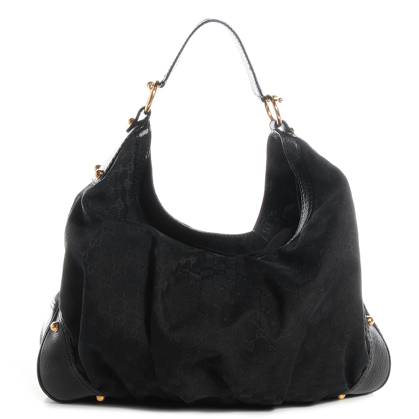 Monogram Large Jockey Hobo Black