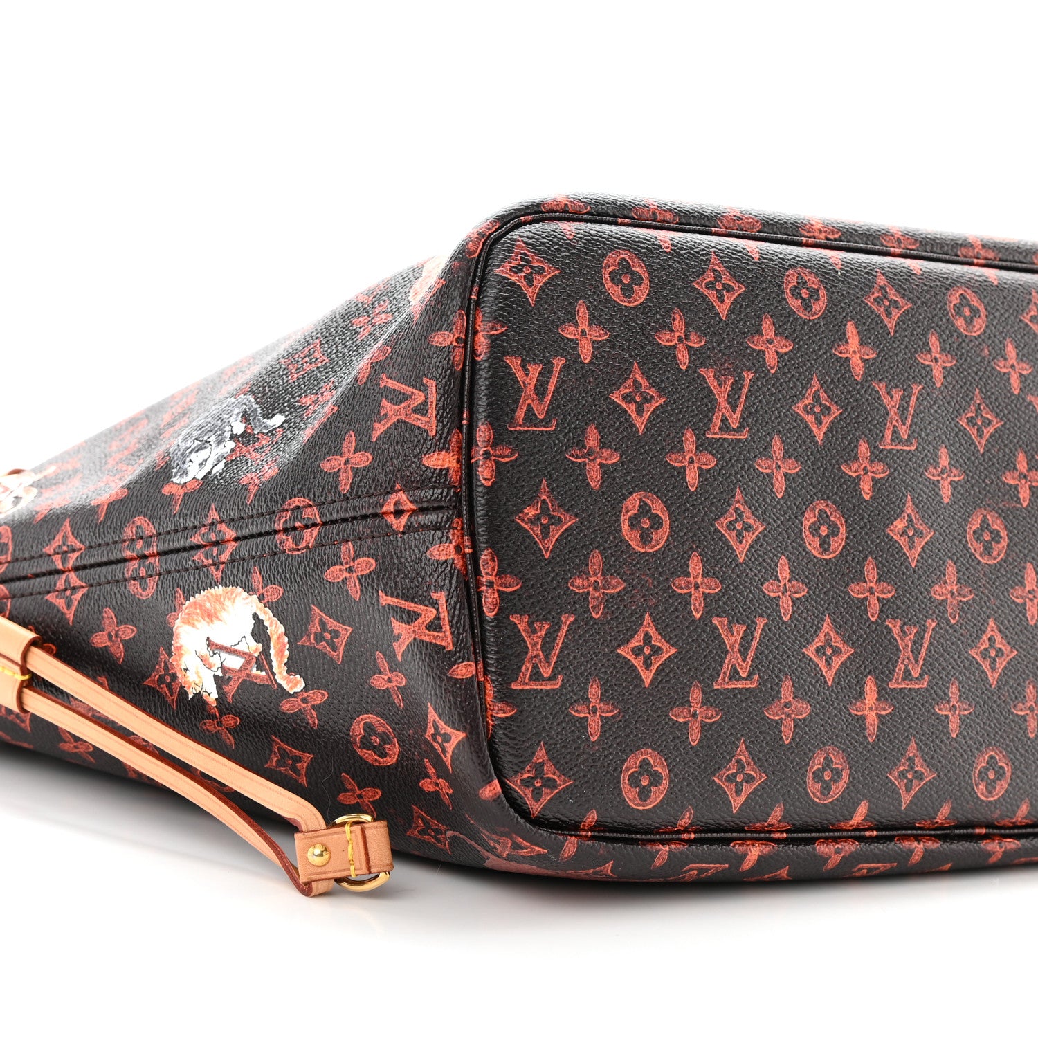 Louis Vuitton Catogram Neverfull MM Marron 9 of 10