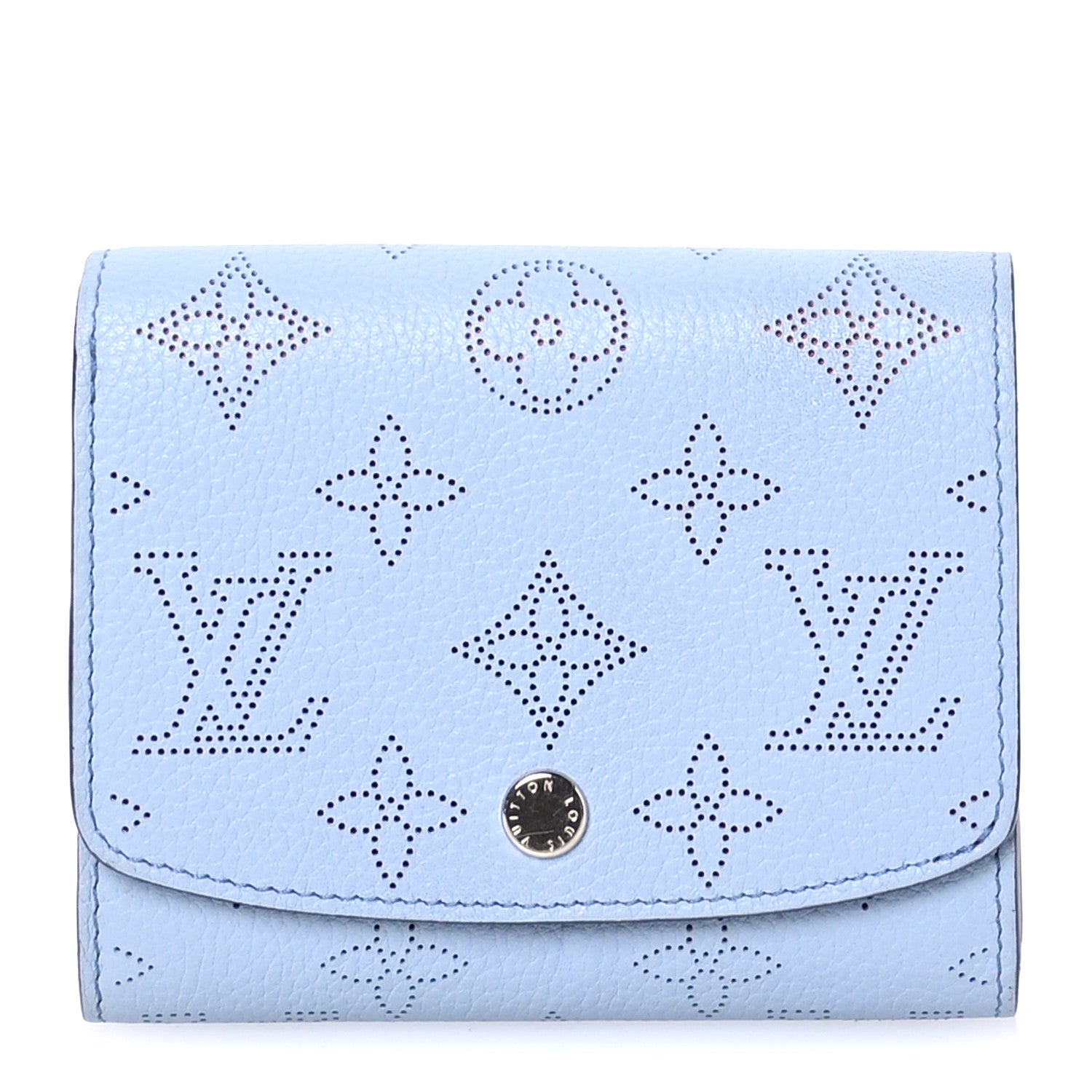 Louis Vuitton Mahina Iris Compact Wallet NM Blue Red 1 of 10